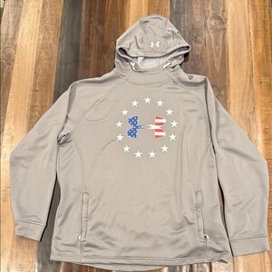 Under Armour Gray Men's Hoodie with USA Logo
